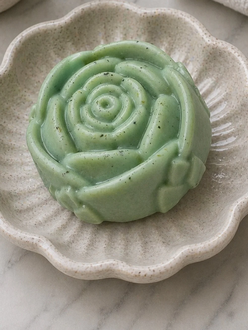Mint Soap shea butter donkey milk based 3x3in 8oz